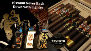 God of Fire DELUXE KKP Never Back Down” 10 Count Special Reserve Assortment & LIGHTER