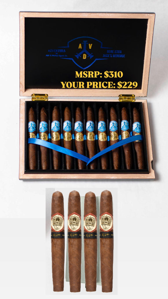 ADVentura Blue Eyed Jack’s Revenge Maduro (10 count) & Caldwell 11/07 OSCURO (4 count) (Pre-Order | June Release)