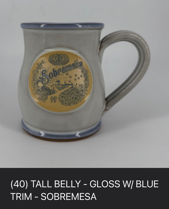 GLOSSY |BLUE TRIM |SOBREMESA